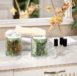 OEM ODM Organisateur <span class=keywords><strong>de</strong></span> maquillage en acrylique transparent personnalisé, pot avec logo personnalisé, bouteilles et pots <span class=keywords><strong>de</strong></span> rangement en plastique imprimés pour hôtel et spa - Product Image 4