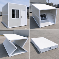 Maison conteneur extensible en acier de 20 pieds à assemblage rapide pour bureau de chantier ou logement