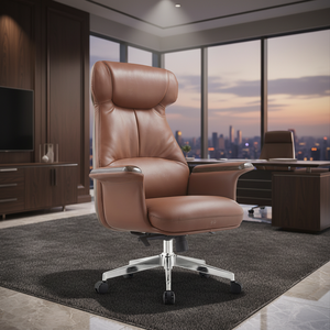 <span class=keywords><strong>Sedia</strong></span> da <span class=keywords><strong>Ufficio</strong></span> <span class=keywords><strong>Presidenziale</strong></span> Ekintop di Lusso con Schienale Alto, Poltrona Direzionale in Pelle per Sala Riunioni - Product Image 3