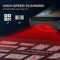 Escáner de Código de Barras PDA YK917, Computadora Móvil Android, Escáner de Código de Barras de Inventario Portátil 1D/2D QR con Wi-Fi 4G