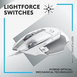 Souris de jeu filaire <span class=keywords><strong>Logitech</strong></span> <span class=keywords><strong>G502</strong></span> <span class=keywords><strong>X</strong></span> en gros - Capteur de jeu hybride optique-mécanique LIGHTFORCE avec interrupteurs primaires et capteur <span class=keywords><strong>Hero</strong></span> 25K - Product Image 3