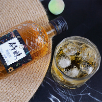 Vin de prune verte en gros 330ml 12% vol, Umeshu frais fermenté à la prune, liqueur de fruits artisanale à faible teneur en alcool pour cocktails de bar