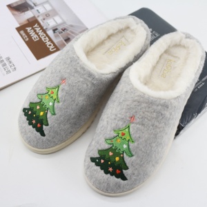 Precio al por Mayor: Pantuflas de Mujer para Primavera/Navidad, con Logotipo Personalizado, Cálidas para Invierno, Antideslizantes, Ligeras, Estilo Hotel, de TPR - Product Image 2