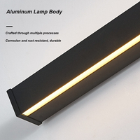 Lámpara de Pared Moderna de Tira LED de Aluminio, Regulable, Alto CRI 90, para Dormitorio y Sala de Estar