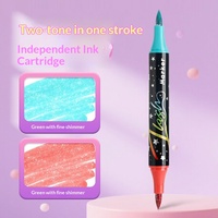 Style brillant et scintillant |   Pour les amateurs de dessin |   Stylo marqueur pailleté |   Encre scintillante à pointe souple |   Journal de création artistique DIY