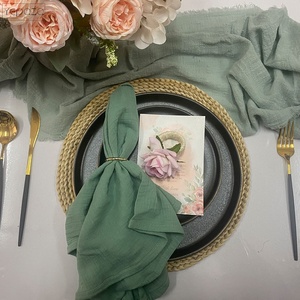 <span class=keywords><strong>Serviette</strong></span> de <span class=keywords><strong>Table</strong></span> 100 % <span class=keywords><strong>Coton</strong></span> Lavable Naturelle - Product Image 1