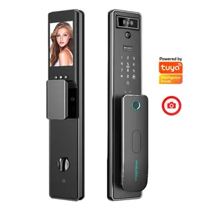 High Quality 3D Face Recognition Digital Door Lock Waterproof Tuya Wifi Bluetooth Locks Fingerprint Smart Door Locks