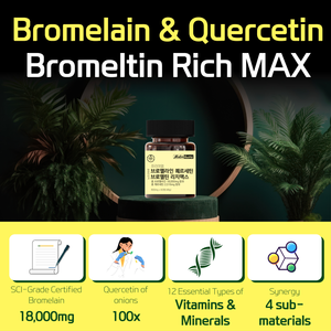 Nutriharu Premium Bromelaïne Quercétine RichMax Enzyme Digestive Végétale Antioxydant Naturel Soutien Quotidien à la Circulation Corporelle - Product Image 5