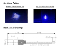 Mini Module Laser à points infrarouges, pilote APC de qualité industrielle, taille 780nm NIR 850nm 980nm IR 0.5mW 1mW 5mW 10mW 3V 5V DC