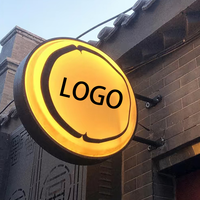 Boîte lumineuse de style marque de bière - Panneau publicitaire créatif