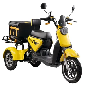 Factory OEM/ODM E-motorcycle 1000w Swing Tumbler Tricycle Food Delivery Vehicle Moped Car Scooter Electric For Transport