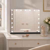 Miroir de maquillage Joystar Hollywood avec ampoules LED à intensité variable 6500K, miroir de vanité éclairé, miroir de maquillage de table pour chambre à coucher