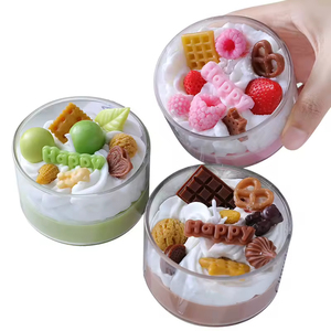 Realistic Buttercream Cake Dessert <b>Cup</b> Scented Candle Strawberry Chocolate Decor Trending Souvenir Creative Scented Candle - Product Image 5