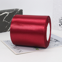 Ruban de satin de 4 pouces de large Ruban de tissu solide pour la coupe du kit de cérémonie Ouverture de l'artisanat Emballage de cadeaux Décoration de fête