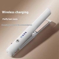 Lisseur et Boucleur Sans Fil 2-en-1 Mini USB Portable pour Franges, Boucles Internes et Dortoirs Étudiants