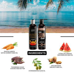 Crema aceleradora de intensificación extrema vegana de etiqueta privada para cama solar de bronceado corporal y Loción de bronceado - Product Image 3