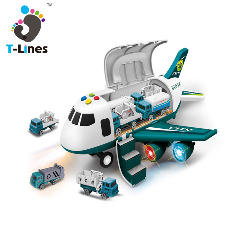 Новинка 2021, игрушечный электрический пластиковый самолет для парковки, модель самолета, звуковой и музыкальный самолет