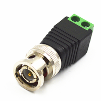Vis Power Pin Dc Jack Rg59 f Mâle à Bnc Femelle Étanche Dc Plug Cctv Bnc Connecteur pour Cctv