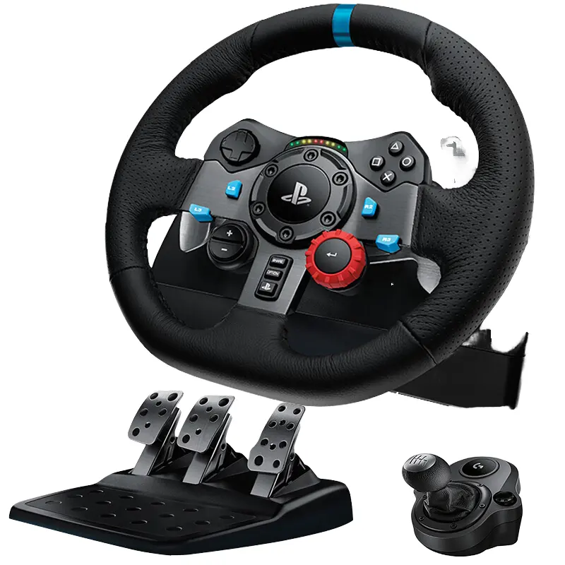 Logi Tech G29 Roda de jogo de corrida com feedback de força, novo volante original para PS4, PS3, Xbox One e PC modelo One