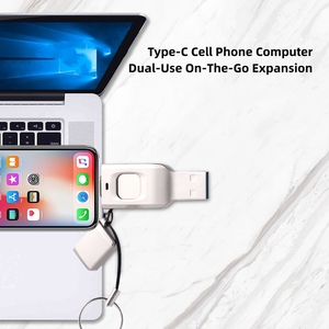 Nueva Memoria USB Encriptada con Huella Dactilar, Interfaz Dual Universal Tipo-C para <span class=keywords><strong>Celular</strong></span> y Computadora, Memoria USB de Alta Capacidad - Product Image 5