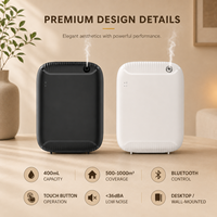 Diffuseur d'arômes sans eau commercial 400 ml, système de diffusion de parfum sans fil à écran LCD, montage mural, pour hall d'hôtel, bureau, restaurant