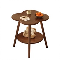 Table basse moderne minimaliste en bois avec rangement pour petit appartement, salon, chevet, unités de location, mobilier de maison