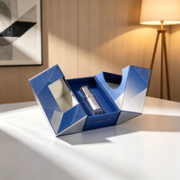 Caja de Regalo de Lujo Personalizada con Doble Puerta y Esencia Morada, con Inserto de EVA, Logotipo Estampado en Caliente, Caja Rígida de Papel para Empaque de Productos para el Cuidado de la Piel