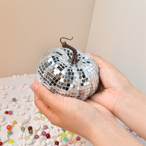 Adornos de <span class=keywords><strong>Calabaza</strong></span> con Espejo Plateado para Decoración de Halloween, Centros Comerciales, Discotecas, Escaparates y Hogar - Product Image 6