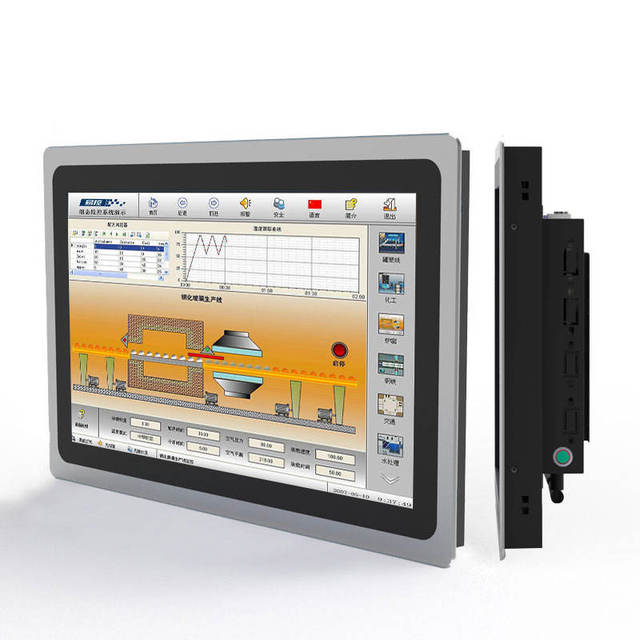 IP65 Waterproof Industrial Touch Screen Monitor 15.6 Inch Aluminum Alloy Shell High Brightness TFT IPS Display HD 1920x1080