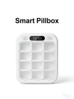 Distributeur de pilules intelligent portable en alliage d'aluminium avec écran LCD, batterie rechargeable – Étui de rappel personnalisable pour les voyages et le quotidien
