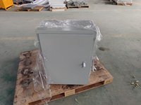 Boîtier métallique verrouillable à montage mural, boîte électrique métallique extérieure, panneau de commande