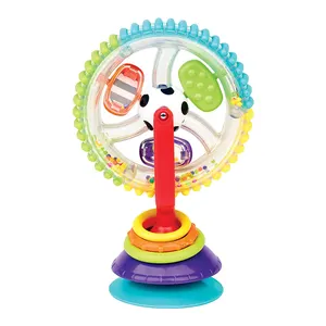 Wonder Wheel-juguete de actividad giratorio con ventosa para bebé, silla alta, juguete de aprendizaje para desarrollo temprano