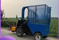 Moissonneuse-batteuse automatique portable pour la coupe de l'herbe et la fabrication d'ensilage pour petites exploitations agricoles à haute productivité