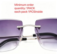 Lunettes de soleil personnalisées en or massif VVS Moissanite, serties de pierres, de luxe, très tendance, par Shining Jewelry