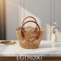 Sac de shopping multifonctionnel élégant pour femmes, en dentelle, imperméable, écologique, 22x12x17 cm, panier de plage, double poignée, organisateur de Pâques