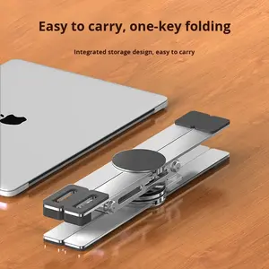 Soporte para portátil con rotación de 360 grados, ajustable y portátil para portátiles y tabletas de 10 a 17 pulgadas - Product Image 5