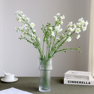 Fleurs artificielles blanches art déco pour la décoration intérieure, <span class=keywords><strong>grande</strong></span> <span class=keywords><strong>fleur</strong></span> sèche au toucher naturel pour l'hôtel, herbe <span class=keywords><strong>de</strong></span> <span class=keywords><strong>pampa</strong></span> séchée pour mariage - Product Image 2