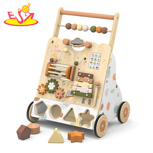 Marche-bébé Montessori en bois 2026, jouet éducatif 7-en-<span class=keywords><strong>1</strong></span> avec labyrinthe de perles, <span class=keywords><strong>boulier</strong></span>, engrenages et puzzle d'animaux W16E367 - Product Image 3