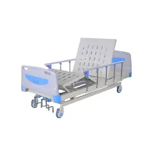 Schlussverkauf Hersteller ABS-Kopf Aluminiumlegierung Krankenhausbett Krankengärter medizinisches Equipment Bett mit Matratze für Patienten