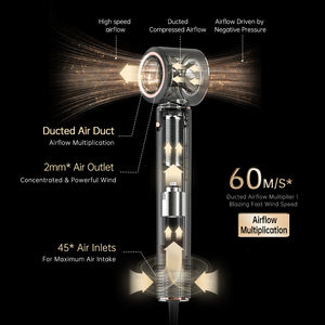 Sèche-cheveux multi-styler tout-en-un à moteur sans balais, très vendu, pour différents styles de cheveux : lisse, bouclé, volume - Product Image 4