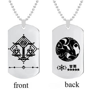 Juego de Anime <span class=keywords><strong>Genshin</strong></span> <span class=keywords><strong>Impact</strong></span> collares Zhongli Xiao Keqing Hutao Halloween Moda hombre mujer Cosplay accesorios regalos - Product Image 2