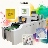 Machine d'impression numérique Renovix Auto Napkin Printing Machine, imprimante numérique à passage unique A3 pour la production de serviettes en papier commerciales.