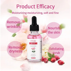 Sérum hydratant à la rose 30 ml, essence hydratante profonde pour le visage, soin de la peau pour femmes - Product Image 3