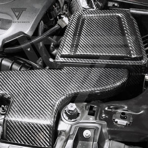 Sistema di aspirazione dell'aria personalizzato in fibra di carbonio a secco per 2017-2020 Bmw 1 serie <span class=keywords><strong>F20</strong></span> 118i <span class=keywords><strong>B38</strong></span> 1.5t 120i B48 2.0t - Product Image 5
