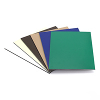 Revestimiento de pared moderno ACP ACM Fachada Alucobond Compuesto de aluminio PVDF recubierto 3mm 4mm Ignífugo para interiores y exteriores para apartamentos