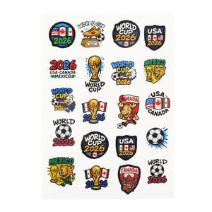 Adesivi Temporanei per Tifosi di Calcio, Coppa del Mondo 2026, Materiale PVC Impermeabile Non Tossico per Decorazione Bottiglie - Product Image 6