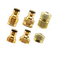 Connecteur de matériel pour pistolet de lavage auto, style pieuvre, en alliage d'aluminium, adaptateur de robinet multifonction à 4 broches