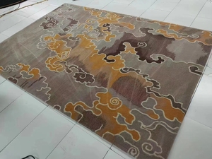 Custom Own Design <strong>Grey</strong> <strong>Dark</strong> Wool <strong>Rug</strong> - Product Image 6