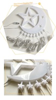 Guirlandes lumineuses solaires LED de Noël, design cascade féerique, lune, étoile pentagonale, petites guirlandes lumineuses d'extérieur pour jardin, télécommande