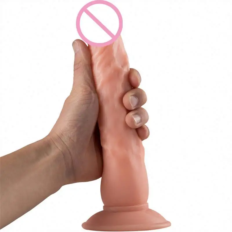 Cheap Price Hotselling Women Sex Toy Tpr Realistic Dildo With Strong Suction Dong Penis For Adult